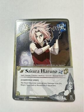 Sakura Haruno PR 040 Bandai Shonen Jump Naruto Shippuden Collectible Card Game
